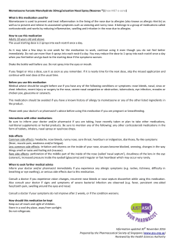 Mometasone - Health Sciences Authority