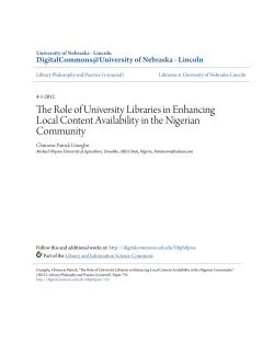 The Role of University Libraries in Enhancing Local Content