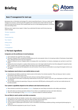 Basic IT management for start-ups