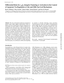 Differential Roles for M 2 Integrin Clustering or Activation in the