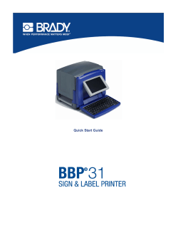 BBP&reg; 31 Quick Start Guide
