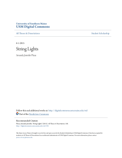 String Lights - USM Digital Commons