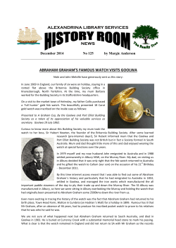 alexandrina library services abraham graham`s famous watch visits