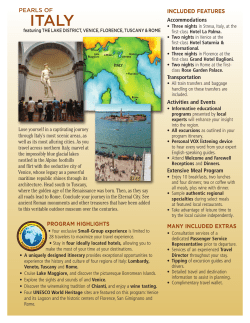 Itinerary - University of Toronto Alumni