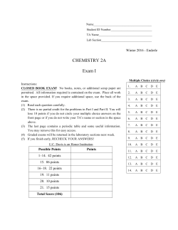 Exam I W16 - UC Davis Canvas