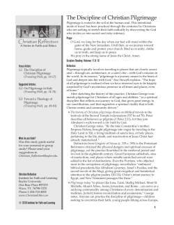 The Discipline of Christian Pilgrimage