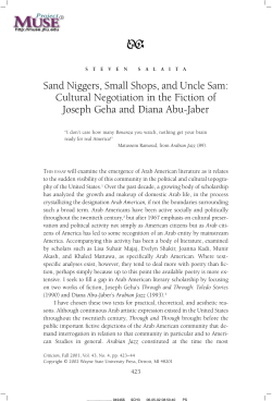 Sand Niggers, Small Shops, and Uncle Sam