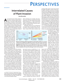 Interrelated causes of plant invasion.
