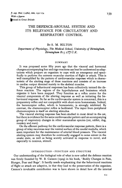 the defence-arousal system and its relevance for circulatory and