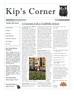 Kip`s Corner November 18, 2016