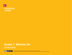 Grade 7: Module 2A: Overview
