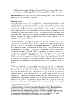 Establishing the case for `draft international guidelines on human