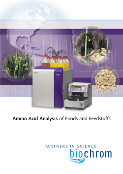 Amino Acid Analysis of Foods and Feedstuffs