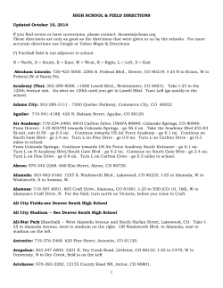 high schools directions