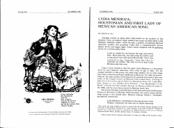 mexican american song - Houston History Magazine