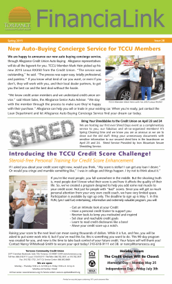 New Auto-Buying Concierge Service for TCCU Members Introducing