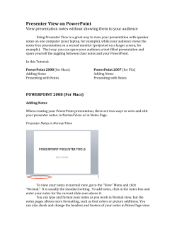 Presenter View on PowerPoint