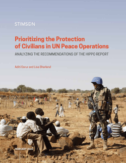 Prioritizing the Protection of Civilians in UN Peace