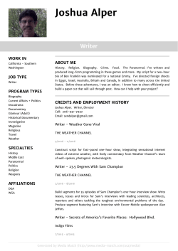 Joshua Alper - Media Match