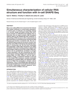 Simultaneous characterization of cellular RNA structure and function