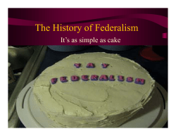 The History of Federalism Cake