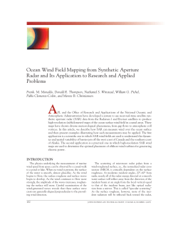ocean Wind Field mapping from synthetic