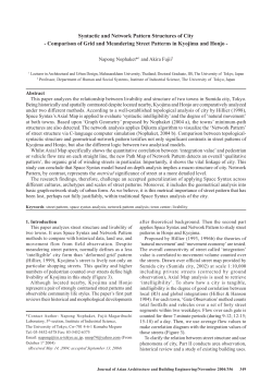 Syntactic and Network Pattern Structures of City