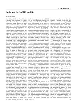 India and the SAARC satellite