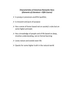 Characteristics of American Romanticism