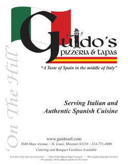 Serving Italian and Authentic Spanish Cuisine