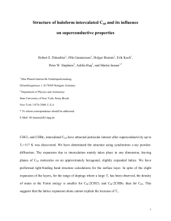 To describe the electronic structure of C60·2CHCl3 and