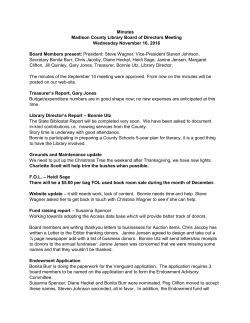 2016 Nov 16 minutes - Madison County Library