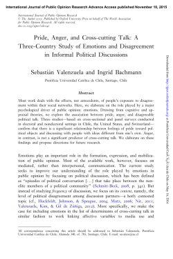 Pride, Anger, and Cross-cutting Talk: A Three