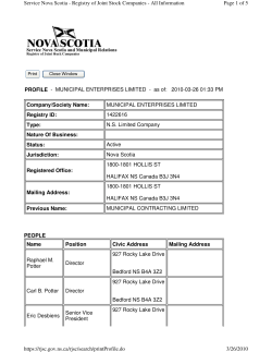 Appendix A - Registry of Joint Stocks and Industrial Approval
