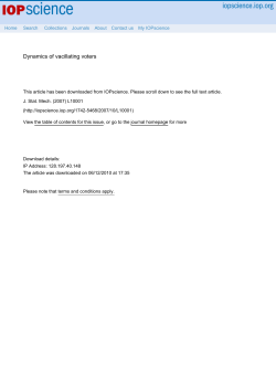 Dynamics of vacillating voters - Boston University Physics Department