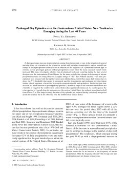 Prolonged Dry Episodes over the Conterminous United States: New