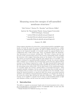 Measuring excess free energies of self
