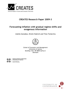 Forecasting inflation with gradual regime shifts and