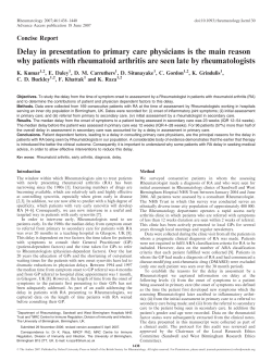 Delay in presentation to primary care physicians is the main reason