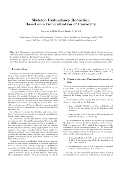 Skeleton Redundancy Reduction Based on a Generalization of