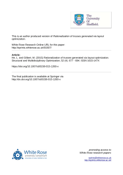 Rationalization of trusses generated via layout optimization