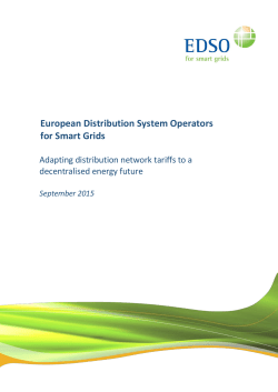 Adapting distribution network tariffs