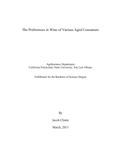 The Preferences in Wine of Various Aged Consumers