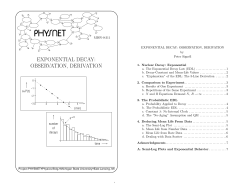 exponential decay: observation, derivation