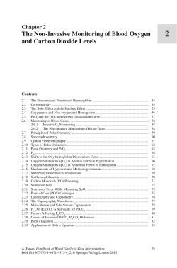 The Non-Invasive Monitoring of Blood Oxygen and Carbon Dioxide