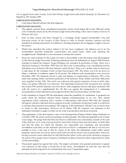 Target Holding Ltd v Brian David Oxborough