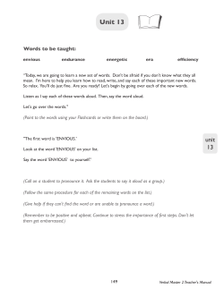 Unit 13 - Failure Free Reading