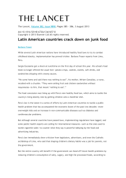 Latin American countries crack down on junk food