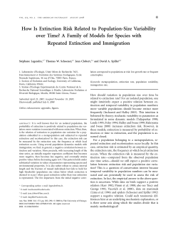 How Is Extinction Risk Related to Population