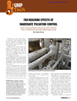 Far-reaching eFFects OF inadequate PulsatiOn cOntrOl